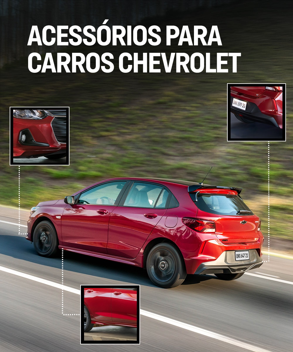 Conheça toda a linha de acessórios originais Chevrolet e personalize seu carro na Pedragon Recife