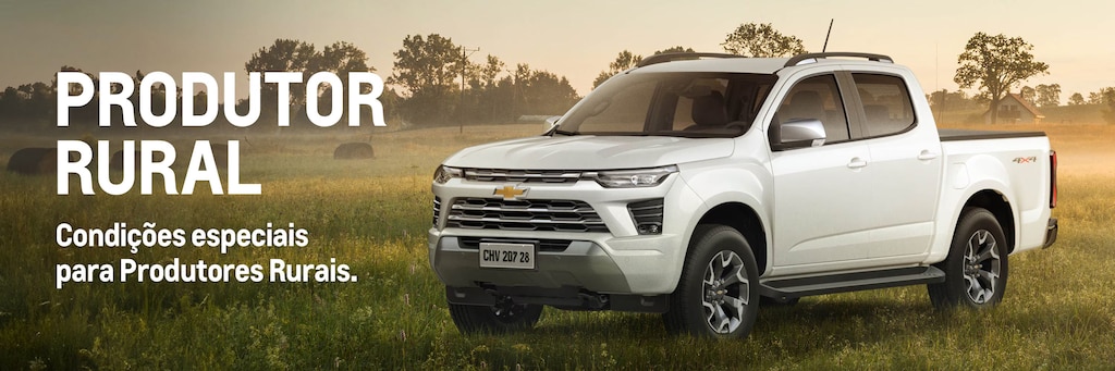Conheça descontos e beneficios de carros para produtor rural na venda direta da Chevrolet Pedragon Recife