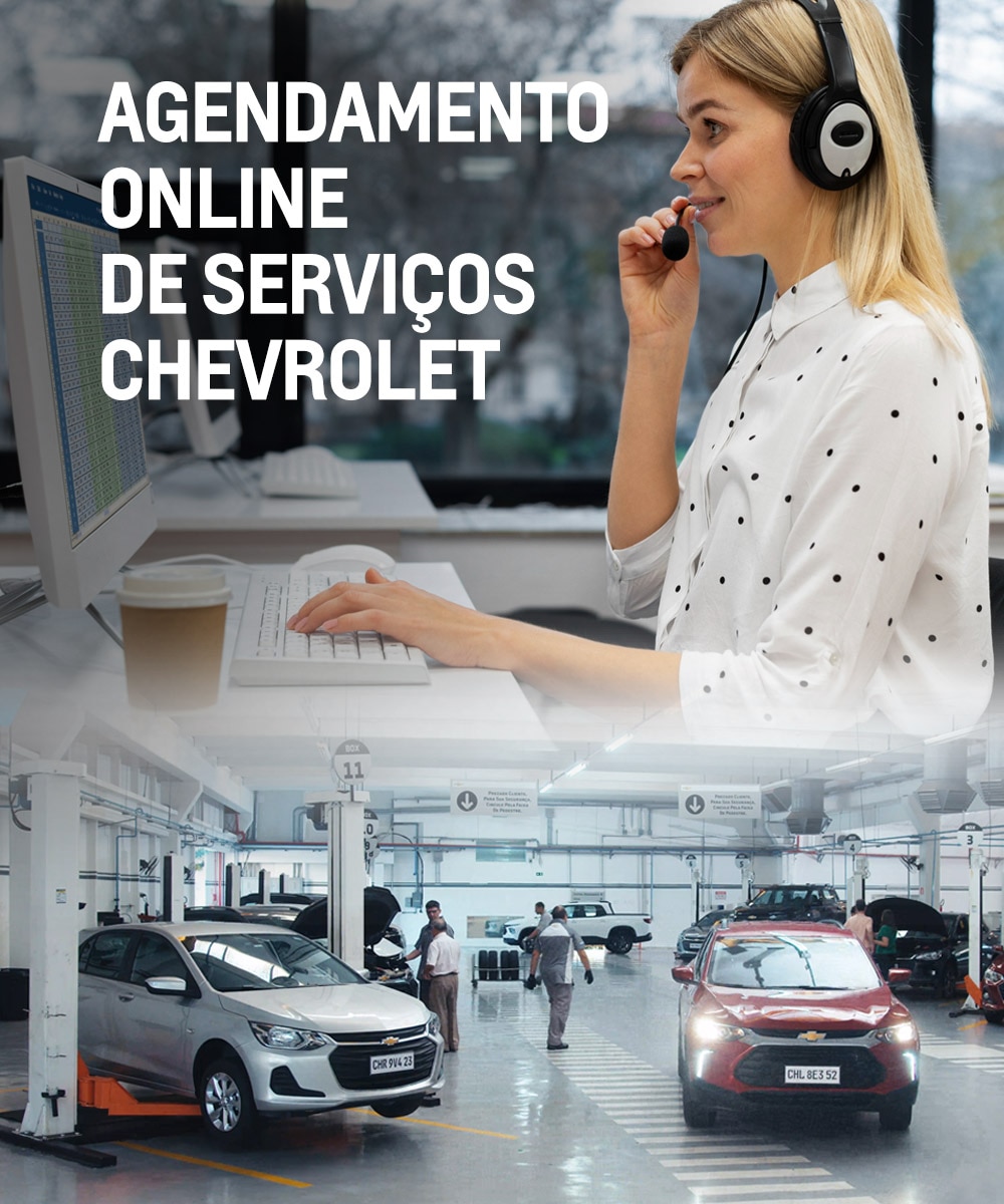 Agende online os serviços automotivos da Chevrolet Pedragon Recife